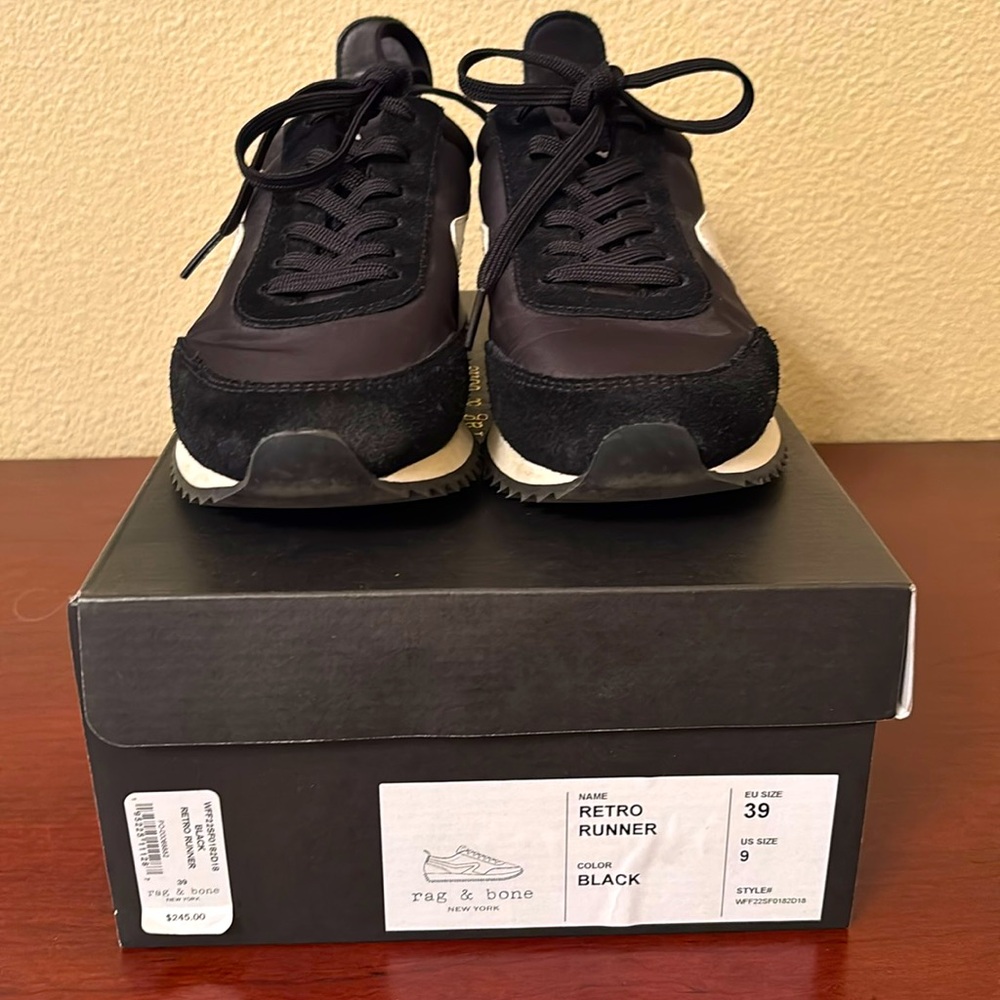 rag & bone Retro Runner Black size 39